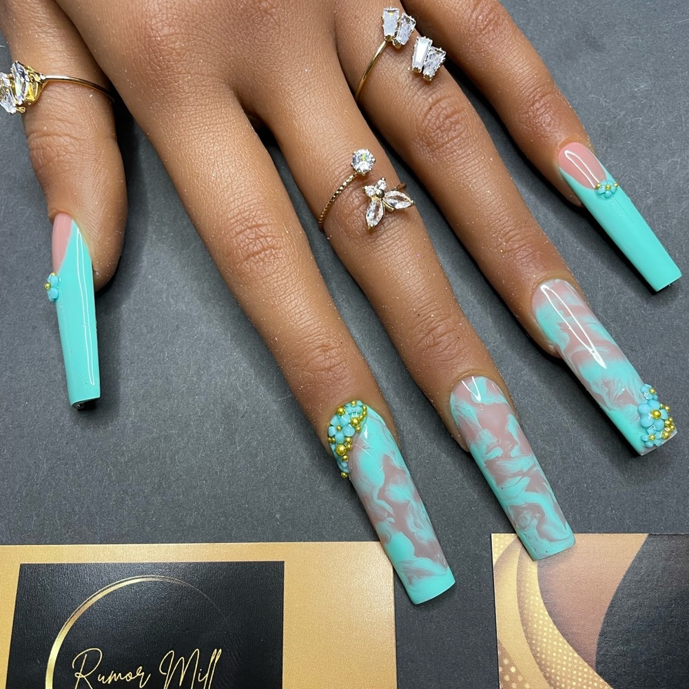 Marble flower set